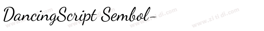 DancingScript Sembol字体转换 DancingScript Sembol字体转换